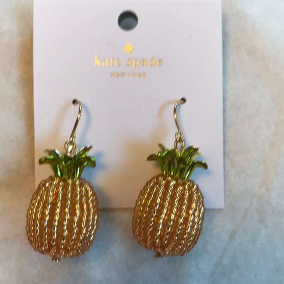 kate spade Jewelry - Kate Spade Pineapple earrings Final Price
